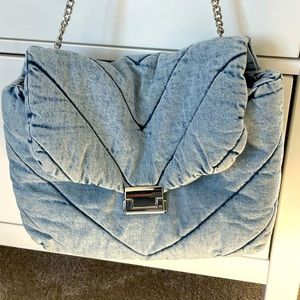 Light Blue Denim Zara Bag.